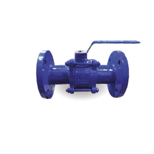 DN65 Üç Parçalı Flanşlı Tam Geçişli Küresel Vana