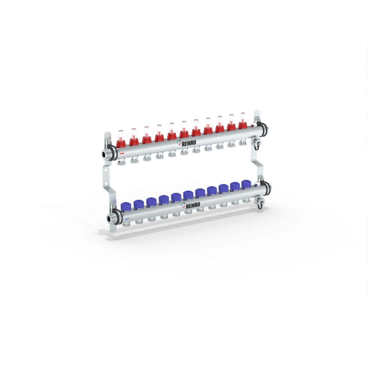 Rehau 11 li Debi Göstergeli Çelik Kollektör Seti