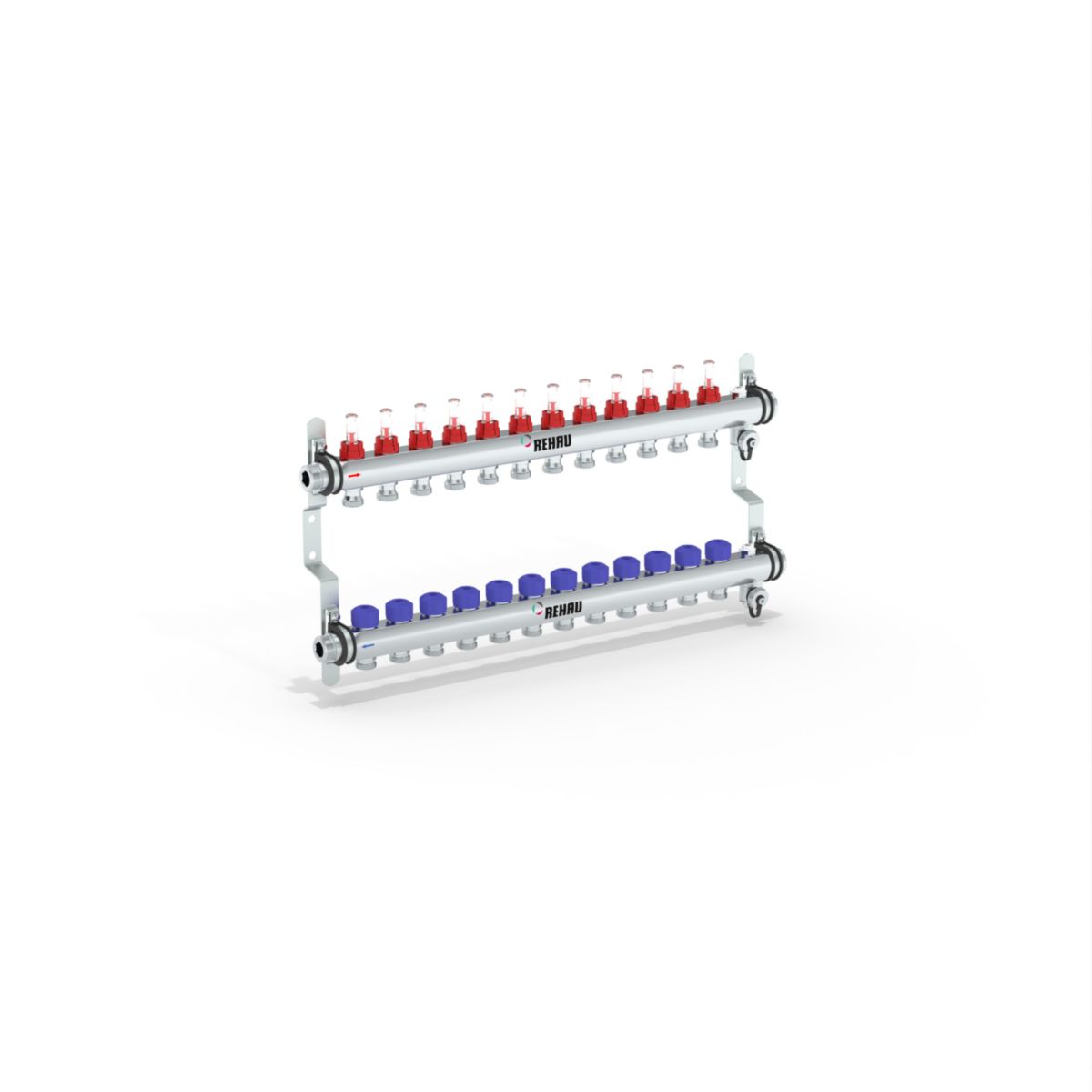 Rehau 12 li Debi Göstergeli Çelik Kollektör Seti