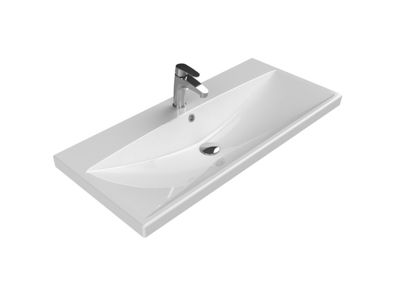 Turkuaz Elite Etajerli Lavabo 100x45 cm