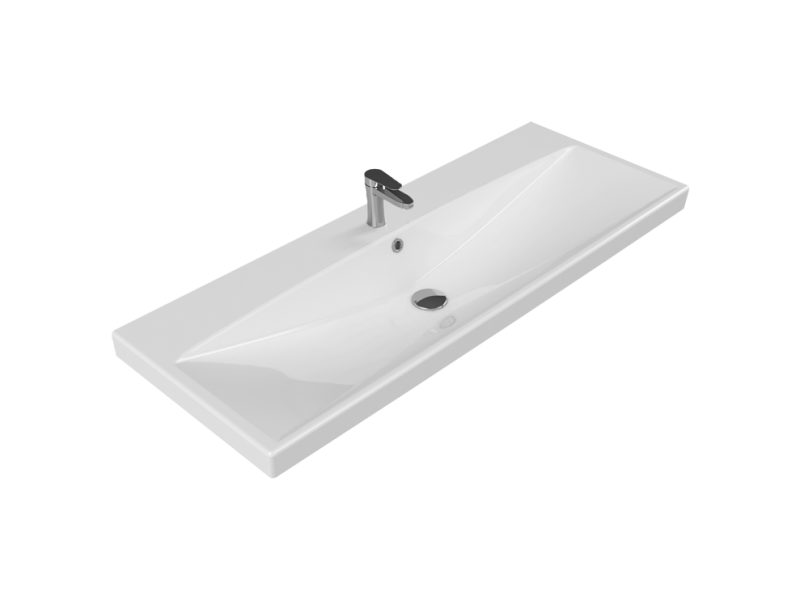 Turkuaz Elite Etajerli Lavabo 120x45 cm