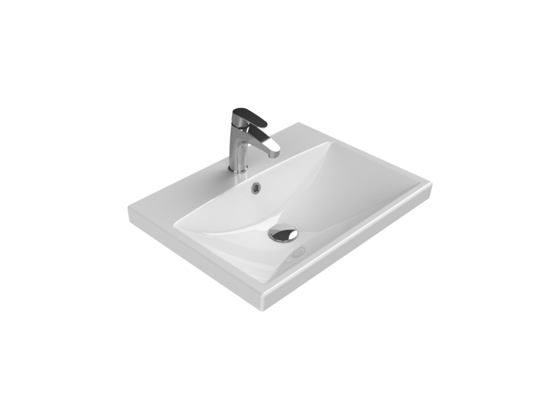 Turkuaz Elite Etajerli Lavabo 60x45 cm