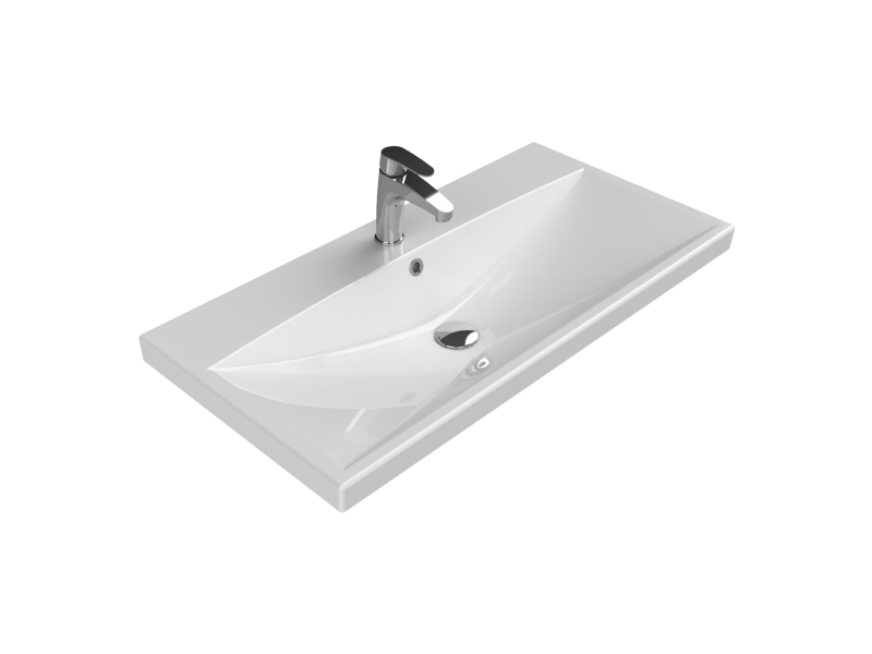 Turkuaz Elite Etajerli Lavabo 90x45 cm