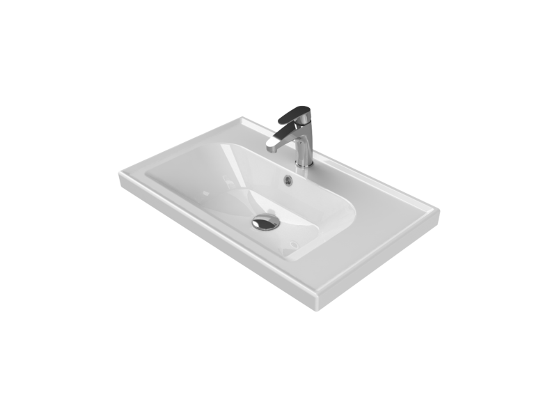 Turkuaz Frame Etajerli Lavabo 70x45 cm