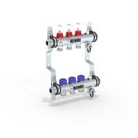 Rehau 3 lü Debi Göstergeli Çelik Kollektör Seti